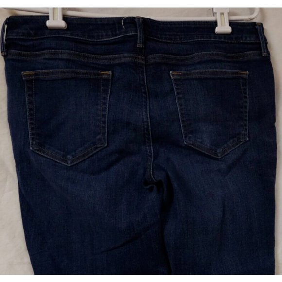 Maurices Womens 31X28 Reg Mid Rise Dark Wash Stretch Skinny Ankle Raw Hem Jeans - Picture 9 of 11